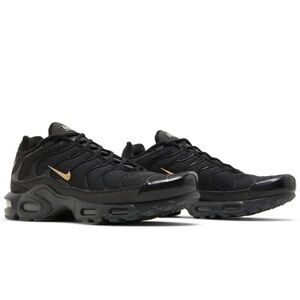 Nike Air Plus TN Black Grey Sneakers Gold Details US 6.5Y Woman 8